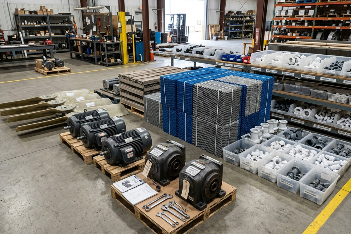 ooling tower replacement parts and components supplied for maintenance in Singapore