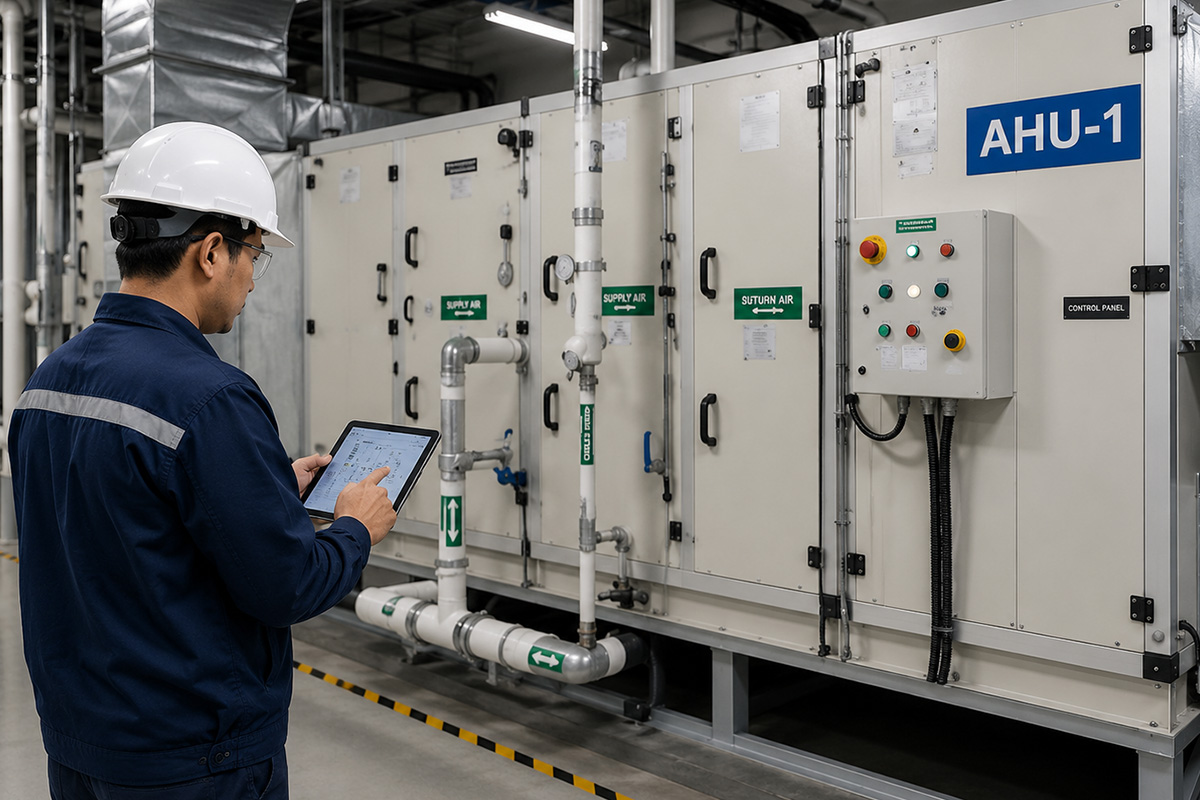 Full air handling unit overhaul and refurbishment project in Singapore